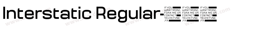 Interstatic Regular字体转换